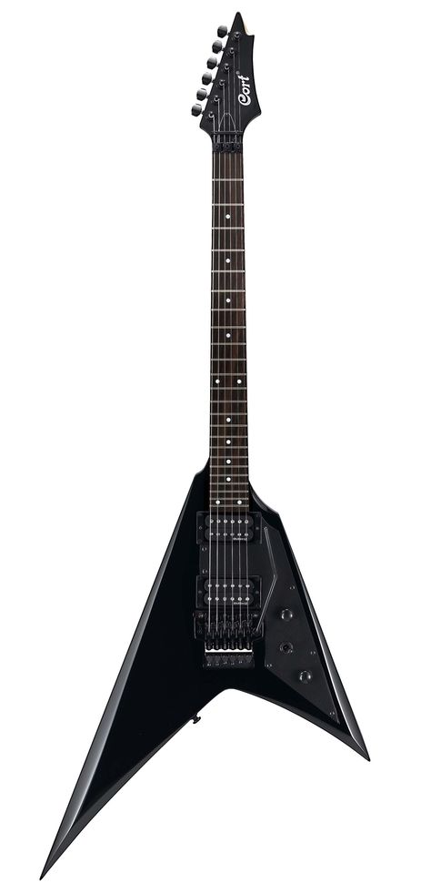 Cort VX 2V BK Flying V Model Electric Guitar Flying V Guitar, Guitar Drawing, V Model, Black Electric Guitar, Guitar Tattoo, Unique Guitars, Cool Electric Guitars, Flying V, Music Help