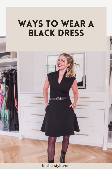 Winter Lbd Outfit, Ways To Wear A Black Dress, Dressing Up A Black Dress For A Wedding, How To Style A Short Black Dress, Ways To Style A Black Dress, How To Wear A Black Dress, What Shoes To Wear With Black Dress, Little Black Dress Winter Outfit, Lbd Outfit Casual