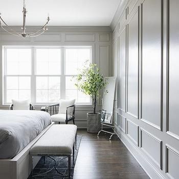 Bedroom Wainscoting Design Ideas Floor To Ceiling Wainscoting, Ceiling Wainscoting, Wainscoting Dining Room, Bedroom Wainscoting, Wainscoting Bedroom, Wainscoting Styles, Wainscoting Panels, Transitional Bedroom, Gorgeous Bedrooms