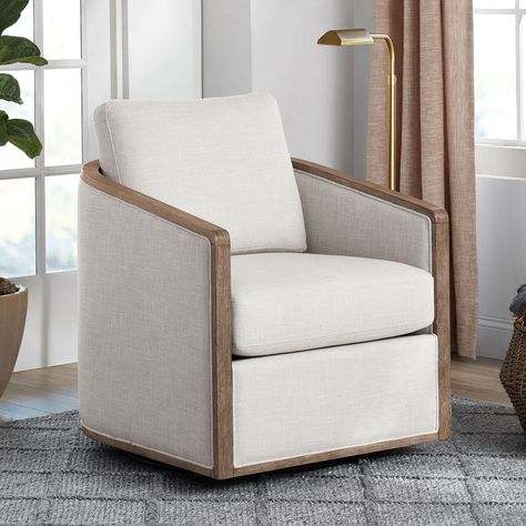 Member's Mark Amelia Barrel Swivel Chair, Light Gray - Sam's Club Barrel Swivel Chair, Club Chairs Living Room, Contemporary Living Room Chairs, Bar Lounge Room, Farmhouse Accent Chair, Round Swivel Chair, Buy Living Room Furniture, Rustic Living Room Furniture, Upholstered Chaise Lounge