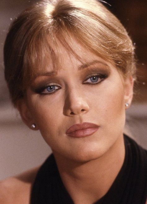 Tanya Roberts. Desmond Llewelyn, A View To A Kill, Tanya Roberts, Patrick Macnee, James Bond Girls, Christopher Walken, Retro Beauty, Grace Jones, James Bond Movies