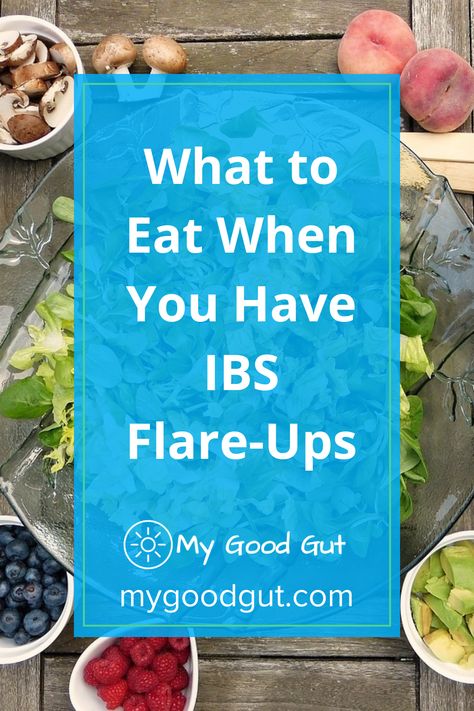 Understanding your body and how it responds over different foods. Learn what to eat during IBS flare-ups, as well as what foods to avoid. #mygoodgut #guthealth #ibs Ibs Flare Up Remedies, Diet For Ibs Foods To Avoid, Ibs C Diet, Ibs Grocery List, Ibs Safe Foods, Ibs Friendly Snacks, Meals For Ibs Sufferers, Ibs Meal Ideas, Ibs Diet Food Lists