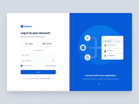 Login (Sign In) Page by Maciej Gutkowski for Semiflat on Dribbble Login Form Design Website, Sign In Web Design, Log In Page Design Website, Login Ux Design, Sign Up Web Design, Sign Up Page Design Website, Log In Ui Design Website, Ui Login Design, Register Page Design