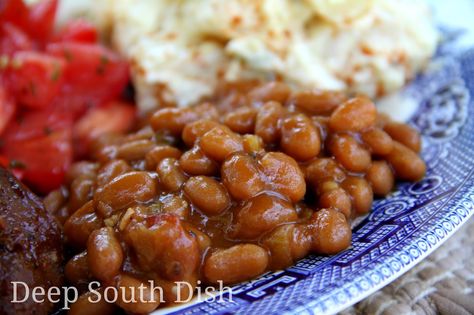 Deep South Dish: Baked Beans Southern Style Baked Beans, Brown Sugar Bacon, Deep South Dish, Baked Bean Recipes, Pork N Beans, Ribs On Grill, Deep South, Southern Cooking, Classic Southern