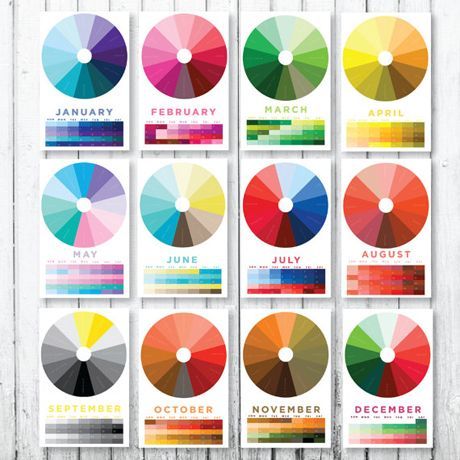 "Color of Each Month" 12 Color Wheel, January Colors, Color Mixing Chart, Colour Wheel, Color Palette Challenge, Color Combinations For Clothes, Color Palette Design, Month Colors, Color Analysis