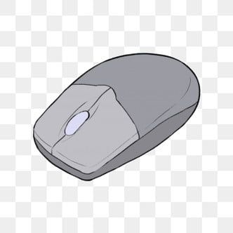 Mouse Drawing Computer, Computer Mouse Illustration, Computer Mouse Sketch, Computer Mouse Design, Computer Clipart, Illustration Computer, Grey Gradient Background, Simple Objects, Mouse Click