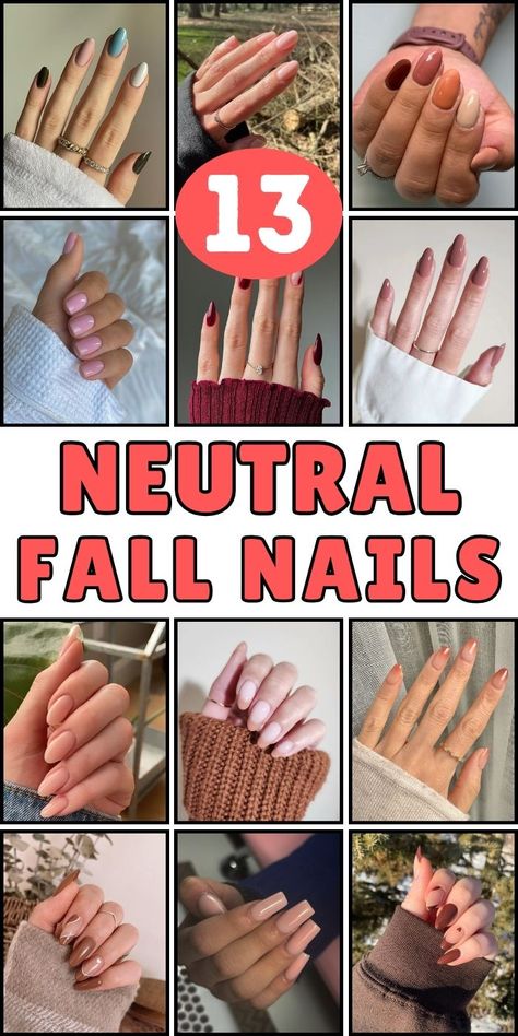 Unleash your creativity with 13 inspiring neutral nail colors that promise to elevate your mani game! These nail inspo shades are perfect for fall nails and funky nails enthusiasts looking to blend style with subtlety. Whether you choose neutral pinks or sleek taupes, these colors are designed to complement every personality and nail shape. Get ready to transform your look with these timeless nail ideas! Opaque Nail Designs, Neutral Nails With Heart Design, Multi Colored Neutral Nails, Fall Nails Olive Skin, Beige And Pink Nails Design, Fall Nail Neutral Colors, Fall Nails Engagement, Short Neutral Fall Nails, Neutral Nail Ideas Acrylic