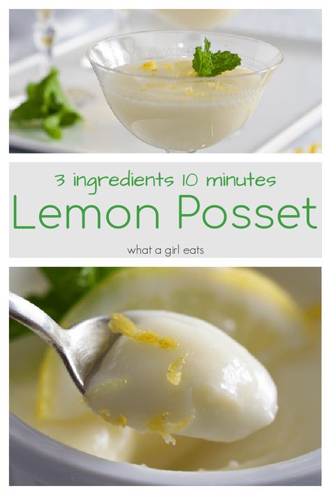 Posset Dessert, British Meals, Lemon Posset Recipe, Posset Recipe, Lemon Posset, English Desserts, Easiest Dessert, Lemon Pudding, Rich Desserts