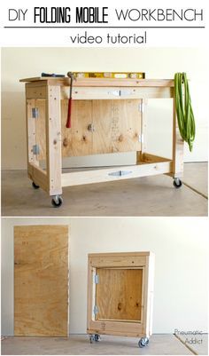 Portable Work Table, Gerobak Dorong, Sofa Santai, Folding Workbench, Mobile Workbench, Workbench Plans Diy, Small Workspace, Diy Workbench, Interior Vintage