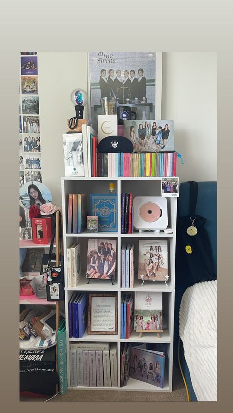 Cubby Storage Ideas Bedroom, Cubby Storage Ideas, Storage Ideas Bedroom, Kpop Room, Cubby Storage, Cubbies, Storage Ideas, Room Inspo, Bookshelves