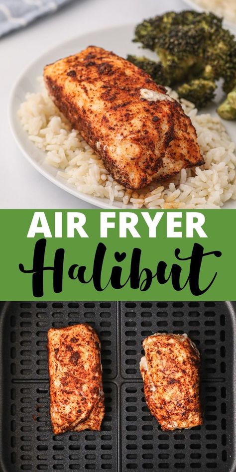 How To Cook Halibut In Air Fryer, Instant Pot Halibut Recipes, Halibut In The Air Fryer, Best Halibut Recipes Air Fryer, Airfry Halibut Recipes, Air Fry Halibut, Cooking Fish In Air Fryer, Air Fried Halibut Recipes, Air Fryer Halibut Recipes Healthy