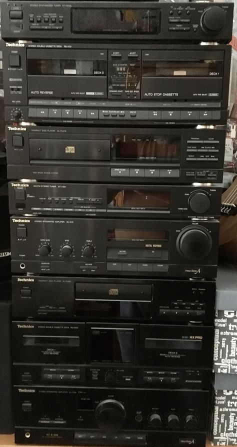 Technics Hifi, Hifi Music System, Home Theater Sound System, Audio Rack, Hi Fi System, Retro Gadgets, Stereo Systems, Recorder Music, Music System