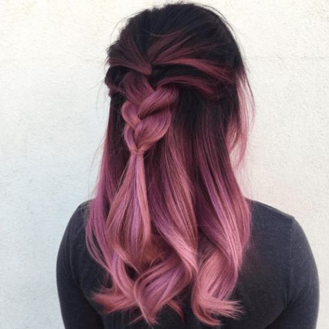 Gold Ombre Hair, Rose Gold Hair Ombre, Trendy We Fryzurach, Neon Hair, Hair Color Pastel, Ombré Hair, Super Hair, Hair Color Purple, Trendy Hair Color