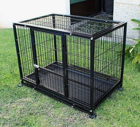 Heavy Duty Dog Cage Crate        Deal of the day    http://amzn.to/2cFrJCG Heavy Duty Dog Crate, Airline Pet Carrier, Dog Cage, Dog Playpen, Dog Cages, Luxury Pet, Pet Cage, Luxury Dog, Dog Boarding