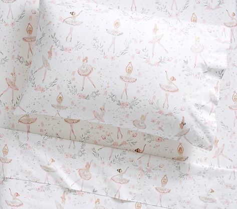 Ballerina Bedding, Ballet Bedroom, Ballerina Bedroom, Ballet Room, Ballerina Room, Beige Bed Linen, Bed Linen Design, White Linen Bedding, Ideas Hogar