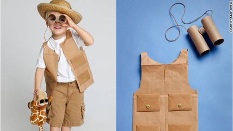 Go on a Safari Recycled Costumes, Safari Costume, Recycled Outfits, Diy Carnival, Jungle Thema, Grocery Outlet, Diy Kostüm, Diy Halloween Costumes Easy, Jungle Party