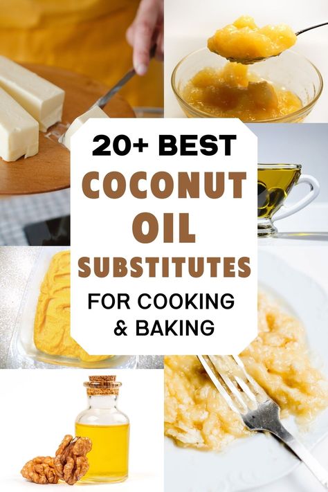 Oil Replacement In Baking, Substitute For Coconut Oil, Substitute Oil For Butter, Substitute For Vegetable Oil In Baking, Substitutes For Oil In Baking, Coconut Oil Substitute, Coconut Oil For Cooking, Baking Substitutions, Oil Substitute