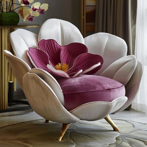 Introducing the Orchid Bloom Chair 🌺, a pinnacle of modern design and comfort. Crafted with meticulous attention to detail, this lounge chair effortlessly blends sleek lines with ergonomic finesse, promising both style and relaxation. Its plush cushioning and carefully contoured silhouette invite you to sink in and unwind, whether you’re catching up on your favorite book or simply enjoying a moment of tranquility. Available in a range of sophisticated colors and materials, the Orchid Bloom Ch... Art Deco Mood Board, Modern Wood Chair, Floral Armchair, Sitting Chair, Chair Design Modern, Luxury House Interior Design, Foyer Design, The Orchid, Living Room Design Decor