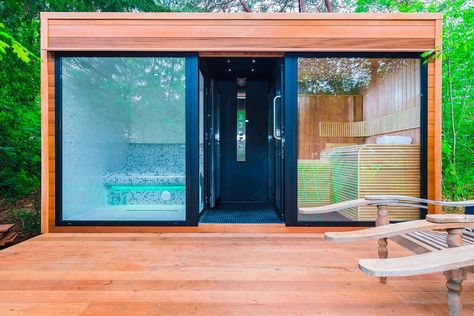 BESPOKE GARDEN ROOMS on Instagram: “#sauna #steamroom #sale #top #quality #garden #gardeninspiration” Home Spa Room, Sauna House, Adirondack Furniture, Sauna Steam Room, Traditional Saunas, Steam Sauna, Sauna Design, Outdoor Remodel, Outdoor Sauna