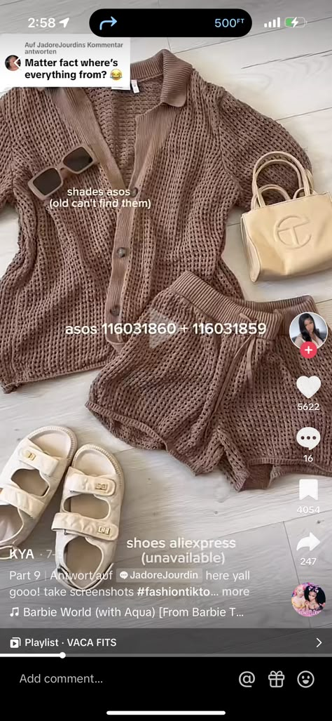 Vacation Outfits Women, Spring Break Outfit, Vacay Outfits, Cute Comfy Outfits, Cute Simple Outfits, Summer Fashion Outfits, Teenage Fashion Outfits, Inspiration Mode