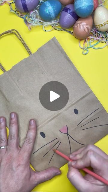 27K views · 1.8K likes | Timm Sevitz on Instagram: "How to make a cute Easter basket for really cheap. Make a last minute and budget-friendly Easter bunny basket out of a recycled paper bag. Kids last minute easter basket ideas. Easter party favor ideas for kids. Easter Bunny Craft ideas for kids. #easterbasket #easter #easterbunny #easycrafts #crafty" Bunny Party Bags, Easter Bags Ideas, Easter Bag Ideas, Easter Bags For Kids, Cheap Easter Basket Ideas, Diy Easter Bags, Bunny Craft Ideas, Party Favor Ideas For Kids, Cheap Easter Baskets