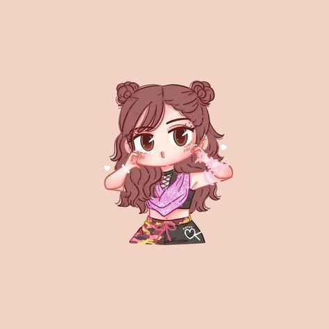 Kpop Chibi Blackpink, Lisa Fanart, Pink Wallpaper Girly, Iphone Wallpaper Sky, Drawing Wallpaper, Blackpink Poster, Pink Posters, Friend Anime, Cute Doodles Drawings