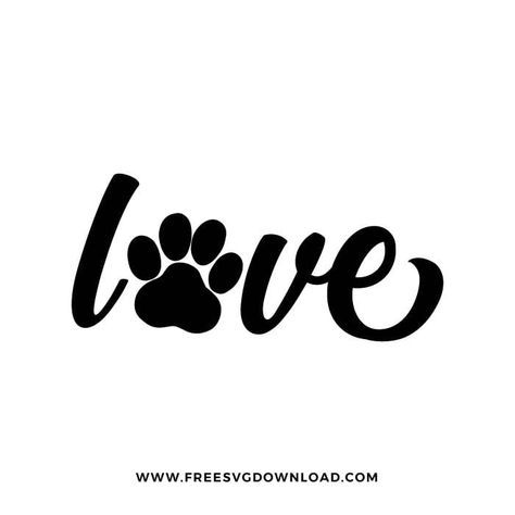 Free Download Cricut Images, Dog Svg Free Files For Cricut, Dog Silhouette Printable, Free Dog Svg, Fall Svgs, Cricut Animals, Silhouette Dog, Love Icon, Dog Memorial Tattoos