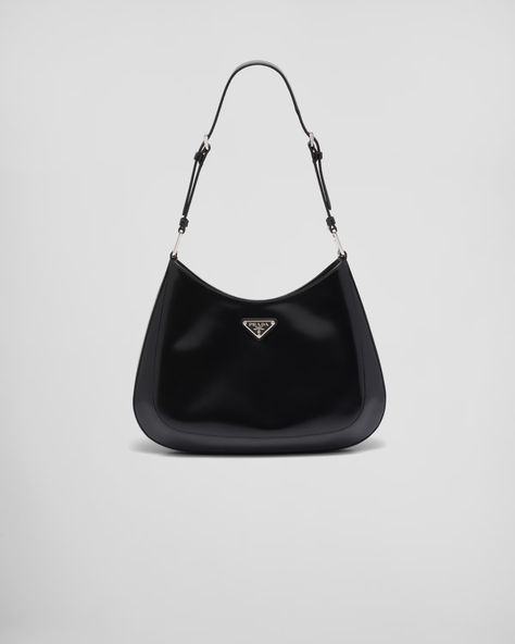 Prada Cleo Bag, Prada Hobo Bag, Cleo Bag, Prada Hobo, Prada Cleo, Prada Collection, Patent Leather Bag, Prada Logo, Curved Lines