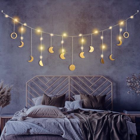 Astrology Room, Celestial Room, Ramadan Decoration, Moon Decor, Boho Deco, Boho Wall Hanging, Christmas Room, Wall Hanging Decor, Bedroom Aesthetic