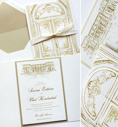 Rosecliff Wedding Invitations Rosecliff Wedding Invitations, Architectural Wedding Invitations, Rome Wedding Invitations, Hand Painted Invitations, Painted Invitations, Painted Wedding Invitation, Watercolour Wedding Stationery, Unique Wedding Stationery, Beach Theme Wedding Invitations