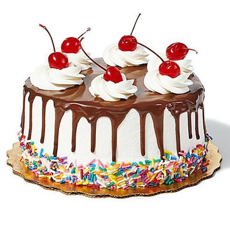 Marachino Cherries, Chocolate Sundae, Cheesecake Layer, New York Style Cheesecake, Rainbow Sprinkles, Chocolate Cheesecake, Whipped Topping, New York Style, Delivery Groceries