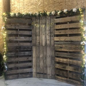 Pallet Backdrop, Pallet Walls, Pallet Wedding, Diy Photo Backdrop, Wood Backdrop, Pallet Decor, Backdrop Ideas, Bridal Shower Brunch, Diy Backdrop