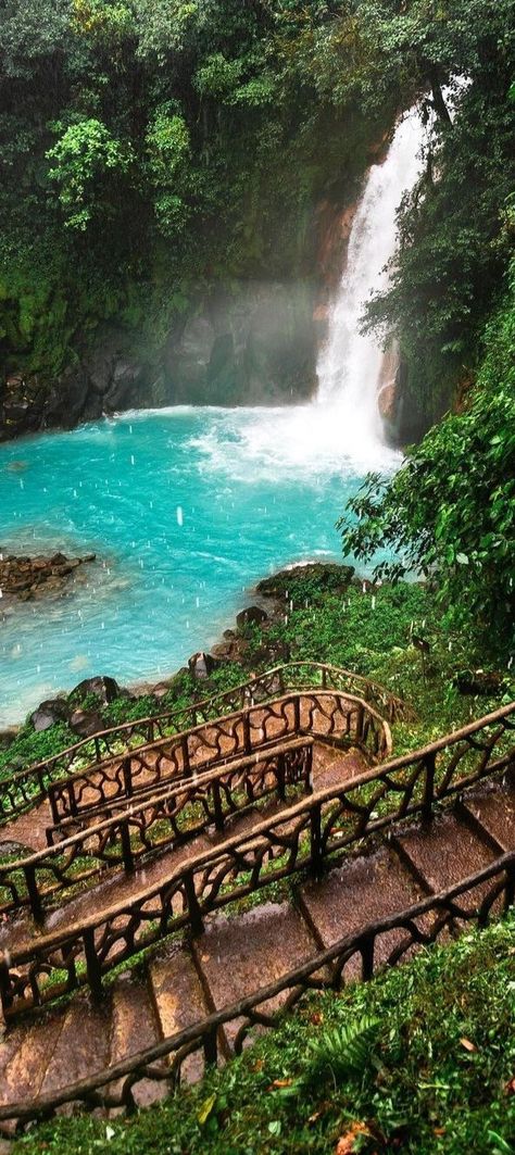 Rio Celeste, Costa Rica Costa Rica Aesthetic Wallpaper, Costa Rica Wallpaper, Rio Celeste Costa Rica, Waterfall Costa Rica, Costa Rica Aesthetic, Rica Aesthetic, Game Environment, 2025 Vision, Aesthetic Wallpaper