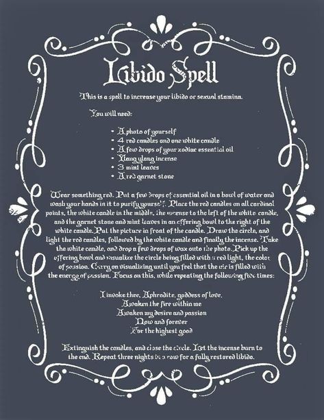 Spell For Libido, Libido Spell, Cardinal Point, Easy Love Spells, Wiccan Symbols, Offering Bowls, Modern Witch, Red Candles, Witchy Woman