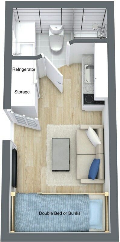 Container Living, Rent House, Small Studio Apartment, Container House Plans, Casa Container, Shipping Container House, Container Design, Container Home, Tiny Spaces