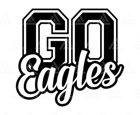 Eagles Svg, School Spirit Ideas Pep Rally, School Mom, Go Eagles, Eagles Football, School Logo, Cheer Mom, High Resolution Picture, Cricut Projects Vinyl