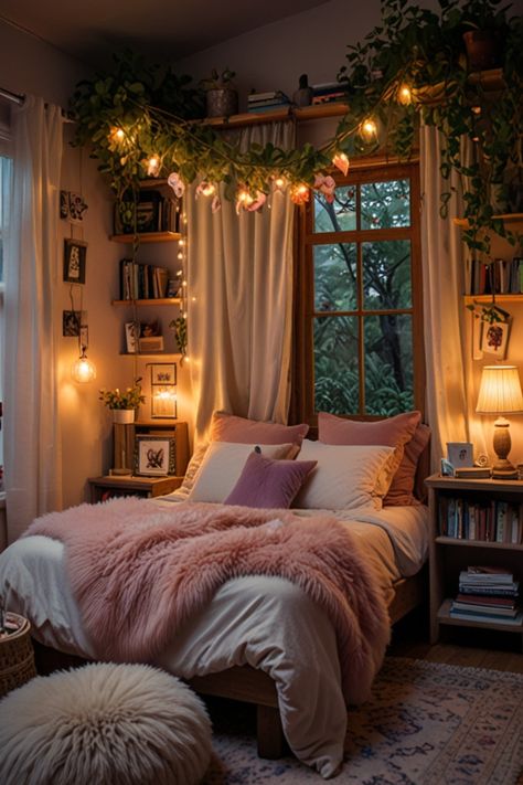 Cozy House Inspiration, Cozy Couple Bedroom, Room Inspiration Bedroom Cozy, Cozy Dark Bedroom Aesthetic, Small Cozy Room, Japandi Room, Moody Cottage, Cosy Bedroom Decor, Bedroom Aesthetic Cozy