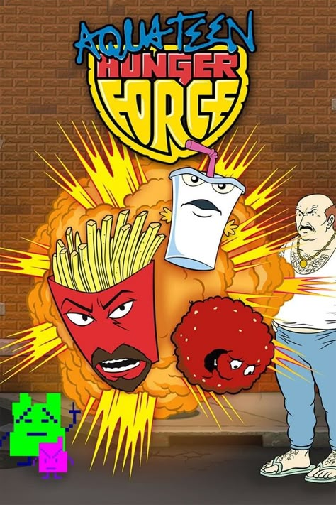 Aqua Teen Hunger Force (2000- ) Sealab 2021, Master Shake, Aqua Teen Hunger Force, Aqua Teen, Pilot Episode, Guerilla Marketing, Adult Swim, Star Tattoos, Cartoon Network