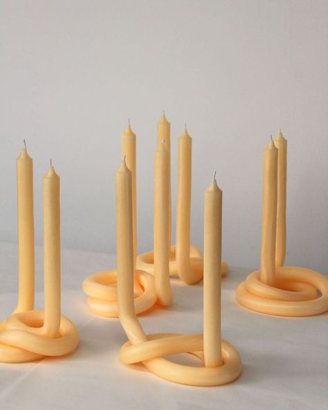 Lex Pott on Instagram: “Few light nude tone Knot candles available. Form, function and fun. #lexpott #candles #knot #freeform picture by @sostranien” Knot Candle, Funky Candles, Weird Candles, Twist Candle, Aesthetic Candles, Candle Aesthetic, Dreamy Bedrooms, Designer Candles, Best Candles