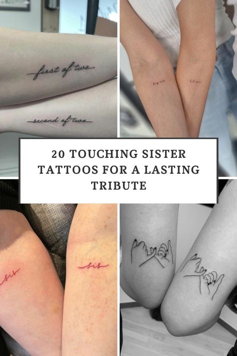 If you’re ready to ink your love for your sister into something timeless, check out these stunning sister tattoos that capture your bond forever. Small Simple Sister Tattoos, Memory Sister Tattoos, Sister Ocean Tattoos, Sister Strength Tattoos, Christina And Meredith Tattoos, In Memory Sister Tattoos, Micro Sister Tattoos, Tattoo Ideas Female For Sisters, Subtle Sister Tattoos