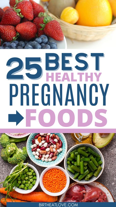 The BEST foods for healthy pregnancy and healthy baby. Check out this list of the best pregnancy foods for every trimester. And get your free pregnancy food list so that you know what to eat while pregnant. #pregnancytips #pregnant Eat Healthy While Pregnant, Fiber Foods For Pregnant Women, Best Food For First Trimester, Good Food For Pregnant Women, What Not To Eat While Pregnant, Dinner Recipes While Pregnant, Healthy Food During Pregnancy, 3rd Trimester Food To Eat, Whole 30 Pregnancy