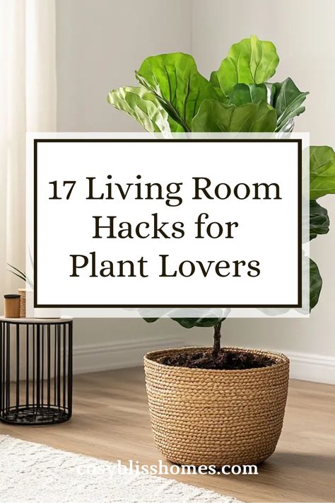 Ready to turn your living room into a lush retreat? Check out these 17 fabulous decor ideas for plant lovers! From oversized statement plants in striking pots to DIY shelving that showcases your greenery, each idea is a step toward adding more life and color to your space. Whether you love ferns, succulents, or hanging gardens, these creative setups will inspire you to bring nature indoors. Get excited to breathe new life into your living room with delightful touches of green. Let the plants transform your home! How To Display Plants In Your Home, Plant Organization Indoor Living Room, Decorative Plant Stand, Houses With Lots Of Plants, Plants Next To Tv Living Rooms, Living Room Corner Plant Ideas, Decorating With Live Plants, Using Plants To Decorate Indoors, Living Room Plants Decor Small Spaces