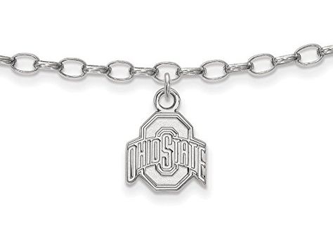 Ohio State Anklet Sterling Silver >>> Check out this great product.(This is an Amazon affiliate link and I receive a commission for the sales) Ohio State Jewelry, Silver Ankle Bracelet, Sterling Silver Anklet, Bow Jewelry, Ohio State University, Silver Anklets, Ohio State Buckeyes, Anklet Jewelry, Jewelry Companies