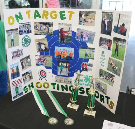 4-h Shooting Sports Poster Ideas, 4h Archery Poster Ideas, 4h Educational Display Ideas, 4-h Record Book Examples, 4h Static Projects, 4h Shooting Sports Projects, Shooting Sports 4-h Projects, 4-h Crafts, Club Fair Booth Ideas