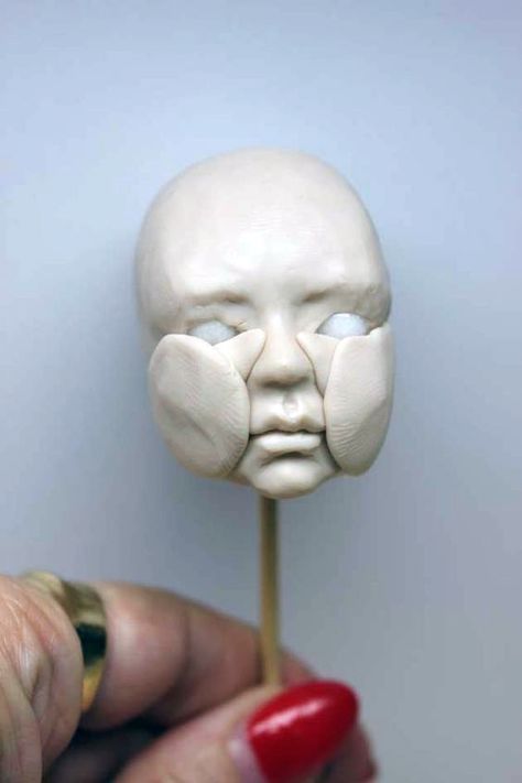 Clay Head Sculpture, Sculpture Tutorial, Art Doll Tutorial, Sculpting Tutorials, Doll Making Tutorials, Clay Sculpting, Sculpture Techniques, Sculpture Art Clay, Sculpted Doll