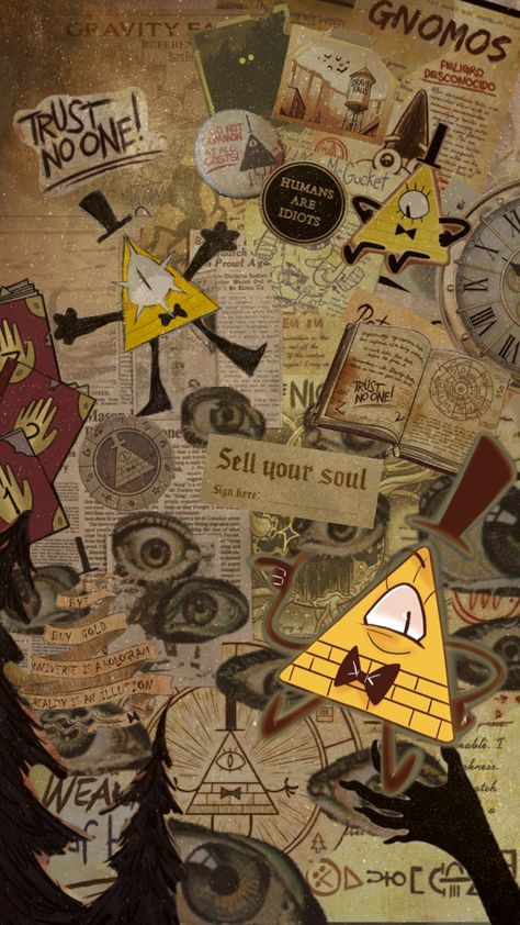 Gravity Falls Poster, The Satanic Bible, Gravity Falls Bill Cipher, Iphone Wallpaper For Guys, Gravity Falls Bill, Gravity Falls Fan Art, Whatsapp Wallpaper Cute, Mabel Pines, Gravity Falls Art