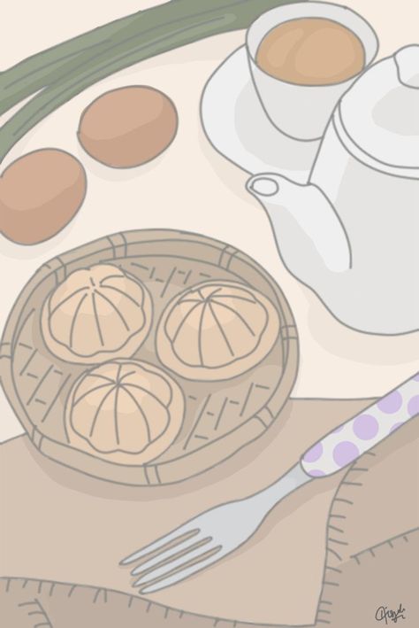 beige, traditional malaysian cuisine illustration animation ghibli cartoon, kuih bahulu, kuih-muih, desert, tea time, Malaysian Cuisine, Pencil Drawings For Beginners, Nasi Lemak, Malaysian Food, Contemporary Illustration, Asian Desserts, Food Illustrations, Pencil Drawings, Drawings