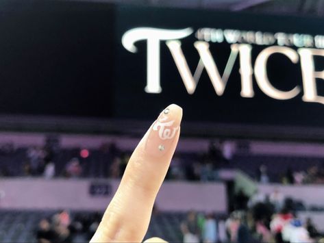 Twice Nail Ideas, Twice Concert Nails, Twice Kpop Nails, Twice Nails Designs, Twice Nail Art, Twice Inspired Nails, Twice Nails Kpop, Twice Concert Outfit Ideas, Twice Nails