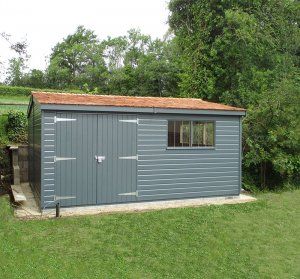 Shed Exterior Ideas, Garden Sheds Uk, Timber Garden Sheds, Storage Workshop, Sheds Ideas Backyard, Cool Sheds, Big Sheds, Patio Fountain, Workshop Shed