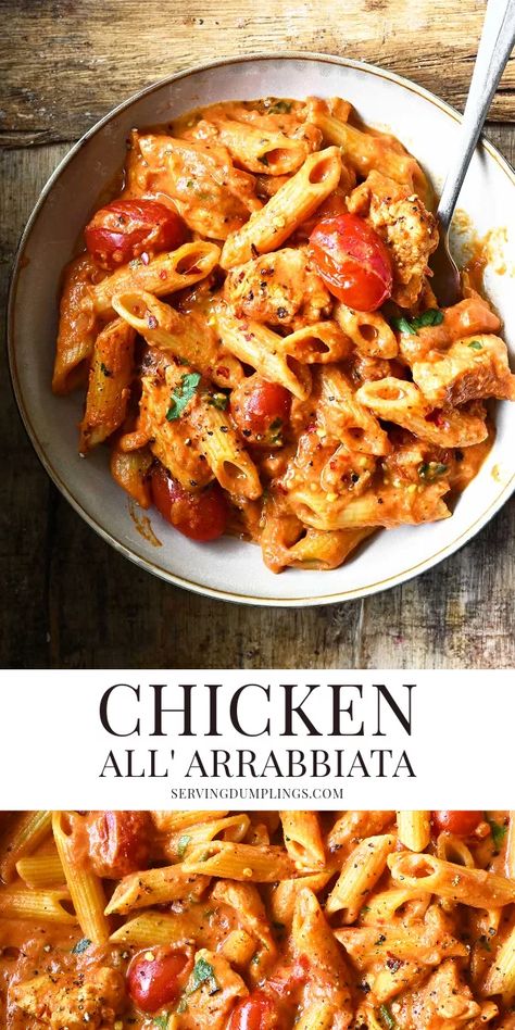 Pioneer Woman Creamy Arrabbiata Pasta, Chicken Arrabiata Pasta, Creamy Arrabiata Pasta Pioneer Woman, Breaded Chicken For Pasta, Chicken Diablo Pasta, Spicy Arrabiata Pasta, Vodka Sauce Recipe Dinners Chicken, Pena Pasta Recipes, Creamy Arrabiata Pasta